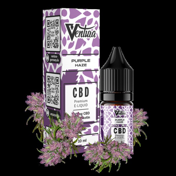 VENTURA Premium CBD E-Liquid Purple Haze 0mg - 10ml