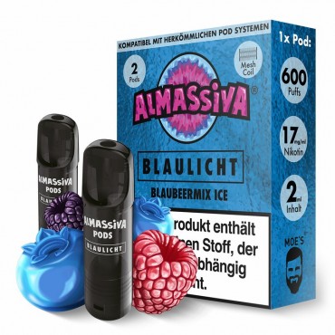 AL MASSIVA Blaulicht prefilled Pods 17mg/ml - 2 Stück