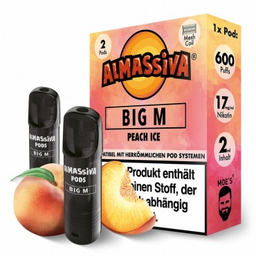 AL MASSIVA Big M prefilled Pods 17mg/ml - 2 Stück