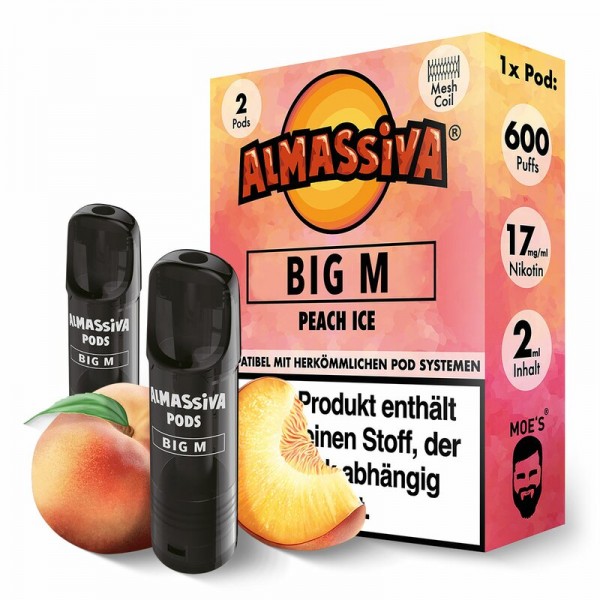 AL MASSIVA Big M prefilled Pods 17mg/ml - 2 Stück