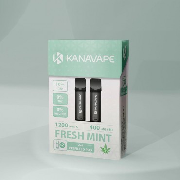 Kanavape CBD Pods Fresh Mint NIKOTINFREI 2er Packung
