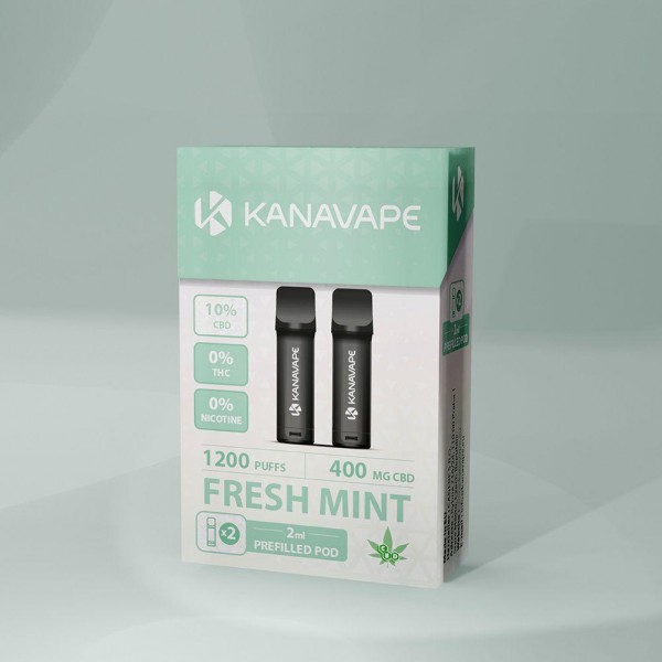 Kanavape CBD Pods Fresh Mint NIKOTINFREI 2er Packung