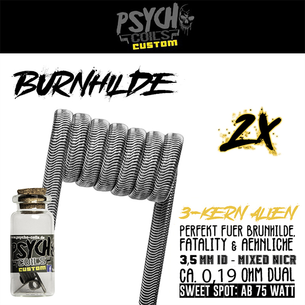 PSYCHO COILS Burnhilde NiCr Handmade Coil