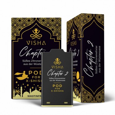 VISHA - X-Shisha Pod Chapter 2 - 0mg - Süßes Zitronenelixier aus der Wüstenoase