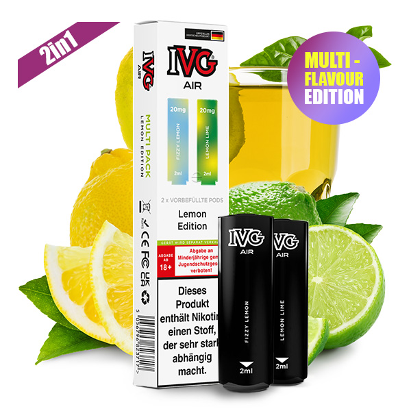 IVG AIR Pods Lemon Edition 20mg/ml 2 Stück