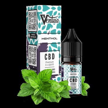 VENTURA Premium CBD E-Liquid Menthol 0mg - 10ml