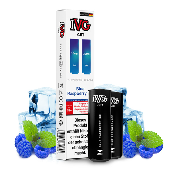 IVG AIR Pods Blue Raspberry Ice 20mg/ml 2 Stück