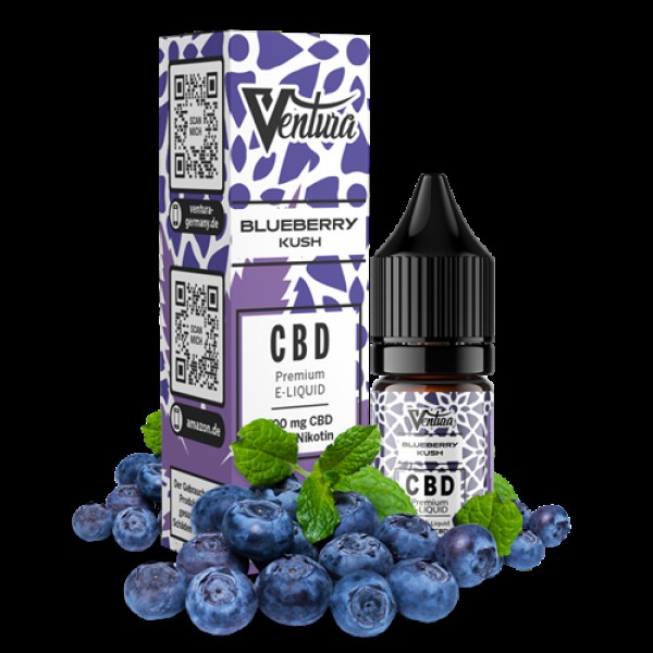 VENTURA Premium CBD E-Liquid Blueberry Kush 0mg - 10ml