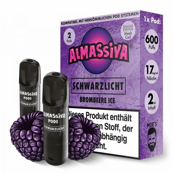 AL MASSIVA Schwarzlicht prefilled Pods 17mg/ml - 2 Stück