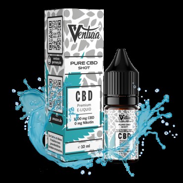 VENTURA Premium CBD Liquid PURE SHOT 1000mg CBD - 10ml