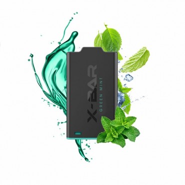 X-Shisha Pod Green Mint Nikotinfrei by X-BAR
