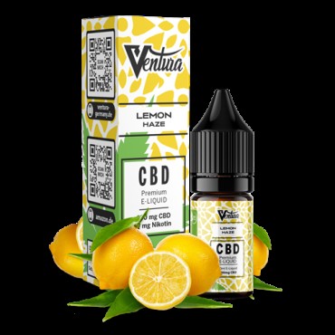 VENTURA Premium CBD E-Liquid Lemon Haze 0mg - 10ml