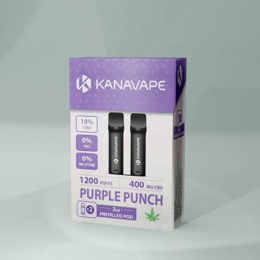 Kanavape CBD Pods Purple Punch NIKOTINFREI 2er Packung