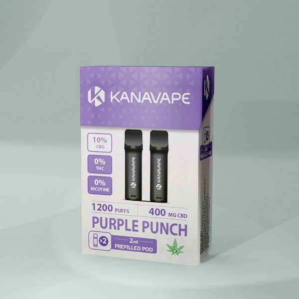 Kanavape CBD Pods Purple Punch NIKOTINFREI 2er Packung
