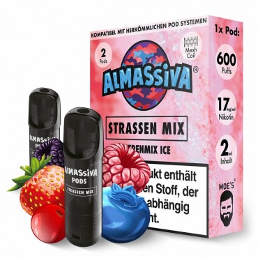 AL MASSIVA Strassen Mix prefilled Pods 17mg/ml - 2 Stück