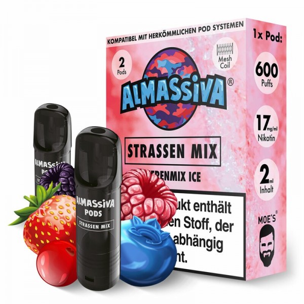 AL MASSIVA Strassen Mix prefilled Pods 17mg/ml - 2 Stück