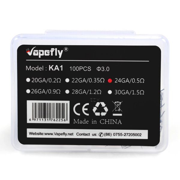 VAPEFLY | Prebuilt Coil | KA1 | Kanthal 24GA 100 Stück